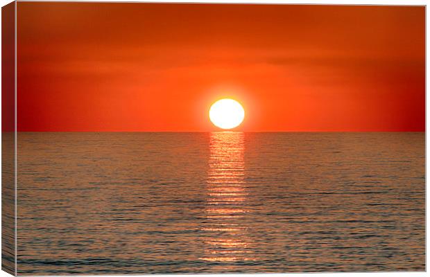  Mediterranean Sunset Canvas Print by Mark Godden