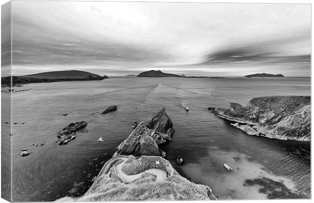 Boats at Dunquin Canvas Print by Mark Godden
