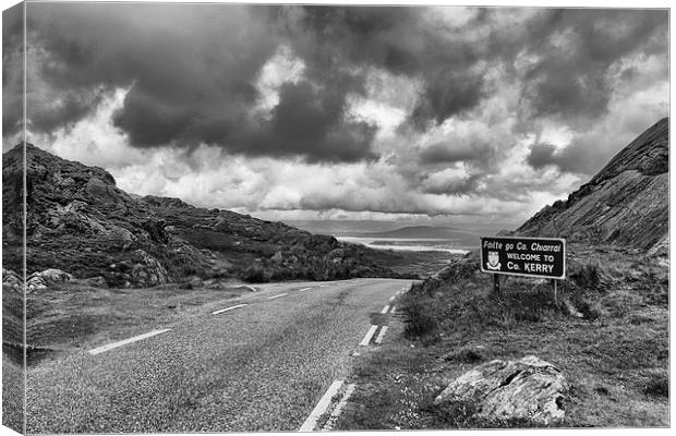 Welcome to Kerry in mono.  Canvas Print by Mark Godden