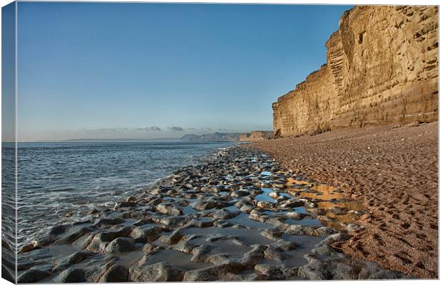  Bridport Sands. Canvas Print by Mark Godden