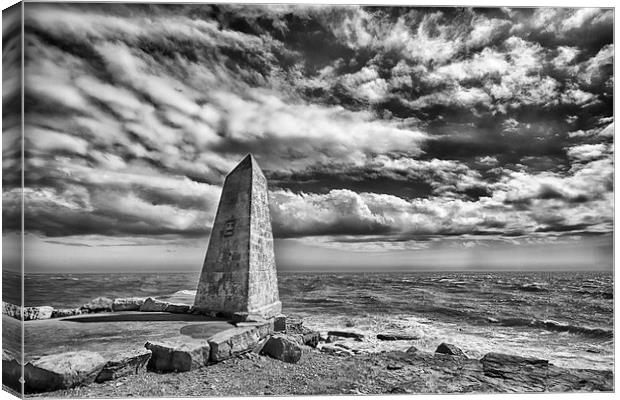 Obelisk in monochrome.  Canvas Print by Mark Godden