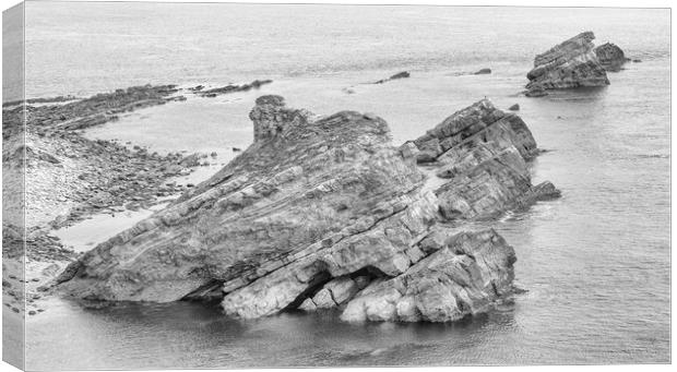 Mupe Rocks on Dorset's Jurassic Coast. Canvas Print by Mark Godden