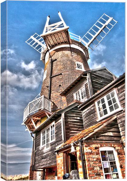  The Windmill at Cley Canvas Print by Graham Thomas