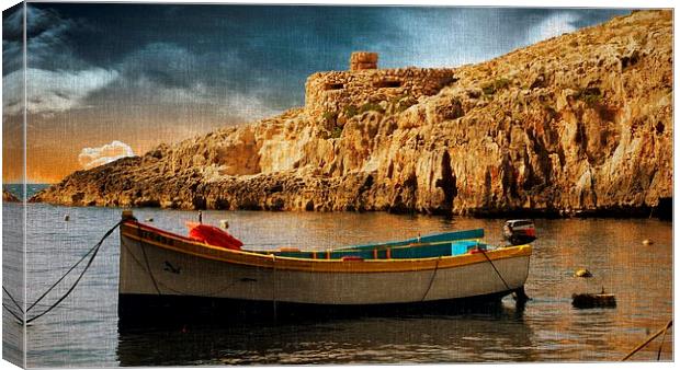  A Boat in Malta Canvas Print by Rich Wiltshire