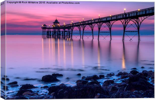  Clevedon Pier, Somerset Canvas Print by Rich Wiltshire