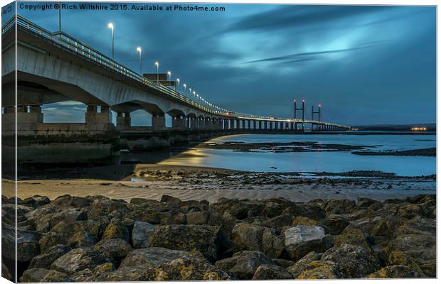  Second Severn Crossing, Avon Canvas Print by Rich Wiltshire