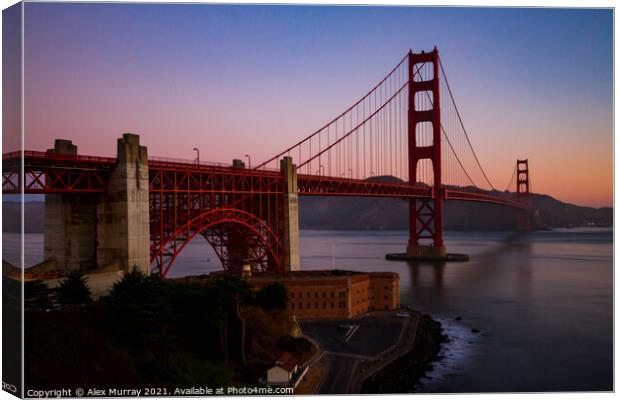 Golden Gate Bridge Canvas Print by Alex Murray