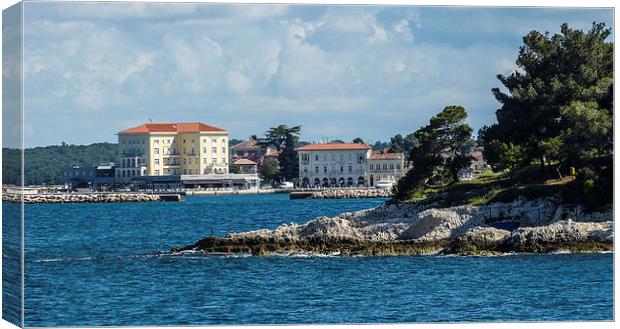  Porec On The Adriatic  Canvas Print by Judith Lightfoot