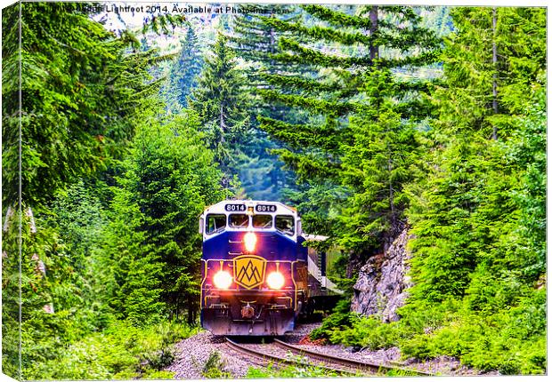 The Rocky Mountaineer 2 Canvas Print by Judith Lightfoot