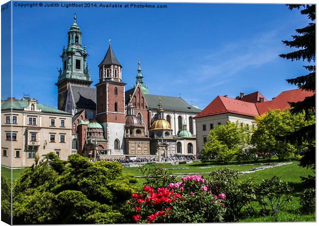 Wawel Royal Cathedral Krakow Canvas Print by Judith Lightfoot
