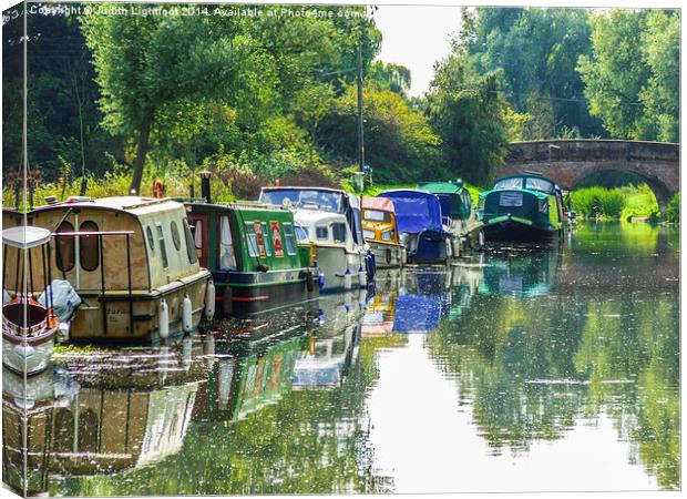 The Tranquil Chelmer and Blackwater Navigation Canvas Print by Judith Lightfoot