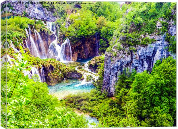  The Outstanding Plitvice Lakes Canvas Print by Judith Lightfoot