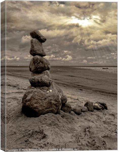 STONE STACKING Canvas Print by Florin Birjoveanu