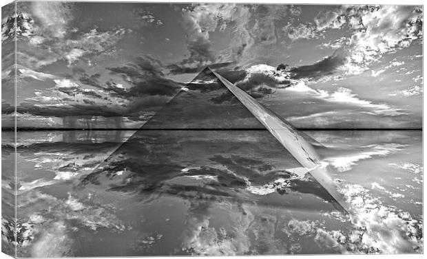  Faceted Sky B&W Canvas Print by Florin Birjoveanu