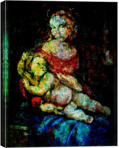  Mother And Child Canvas Print by Florin Birjoveanu