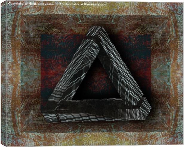 Triangle Texture Canvas Print by Florin Birjoveanu