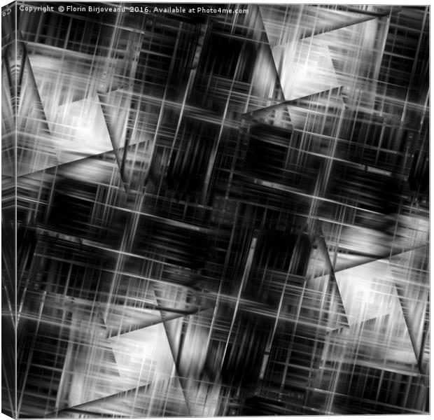 Dimensions Large Black And White Canvas Print by Florin Birjoveanu