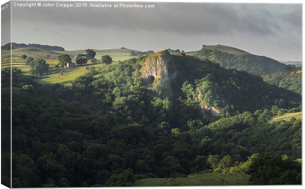  Thors Cave Canvas Print by John Cropper