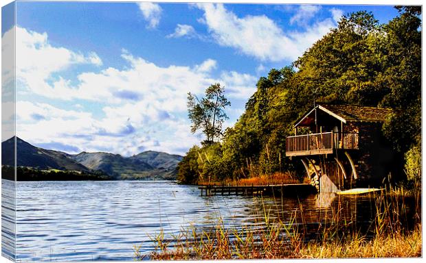  ullswater in autumn Canvas Print by jim doneathy
