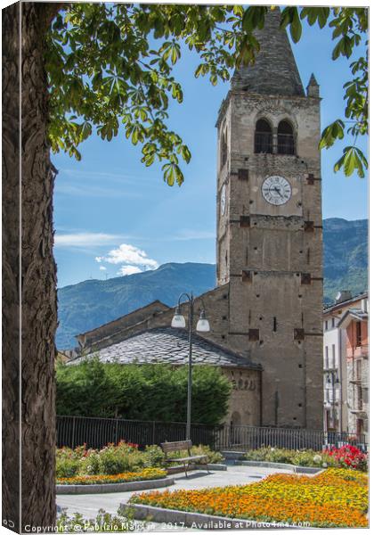 Saint Vincent Valle d'Aosta Italy Canvas Print by Fabrizio Malisan