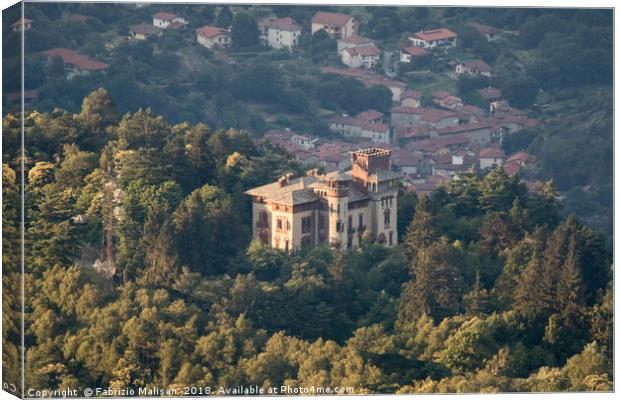 The Castle on the hill Canvas Print by Fabrizio Malisan