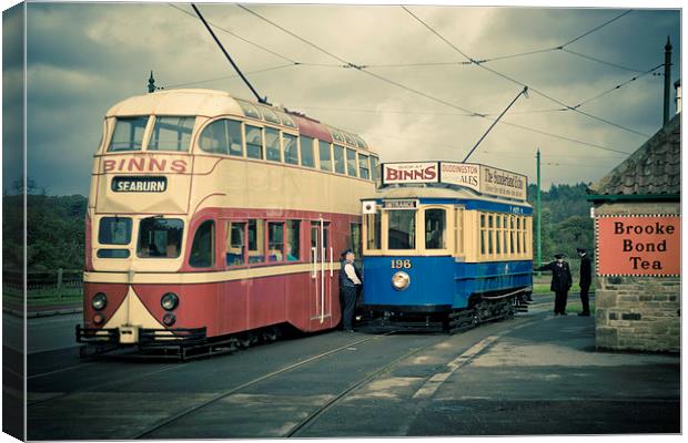 At The Tram Stop Canvas Print by Tanya Hall