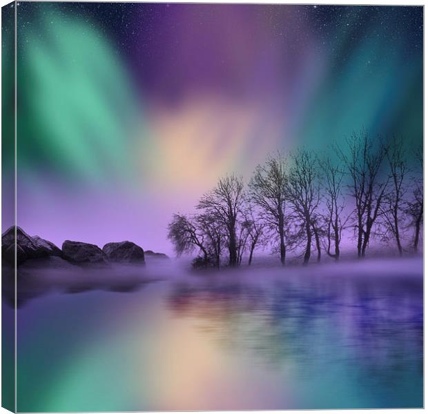 "dawn of the north" - The Northern Lights  Canvas Print by Tanya Hall