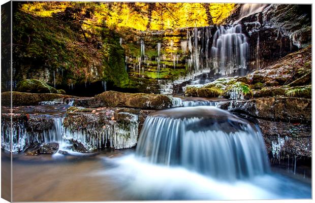 Scaleber Force in The Yorkshire Dales Canvas Print by David Hirst