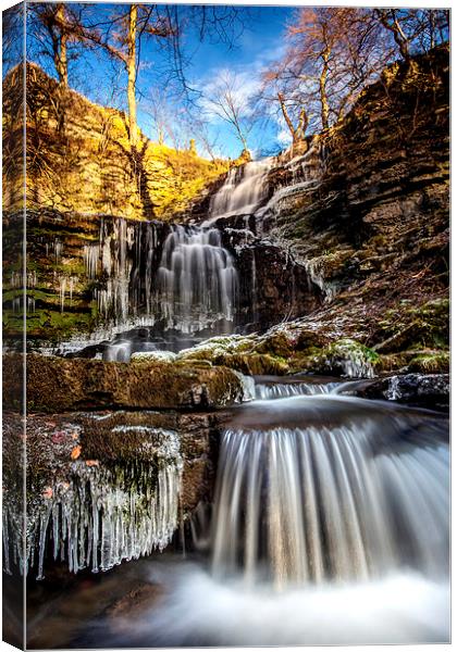 Scaleber force in winter Canvas Print by David Hirst