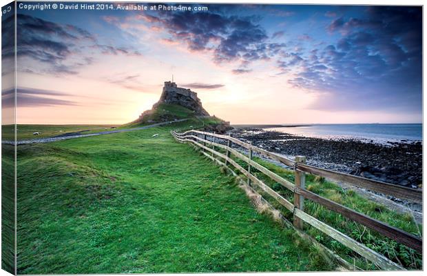  Holy Island Castle Canvas Print by David Hirst