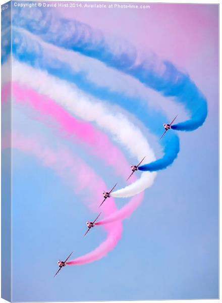  Red Arrows Canvas Print by David Hirst