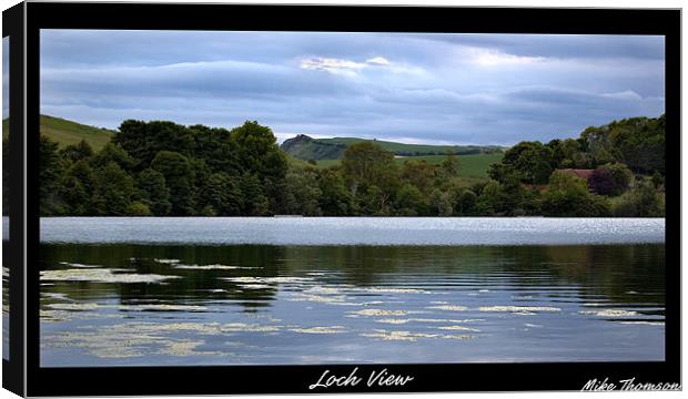 Loch View Canvas Print by Mike Thomson