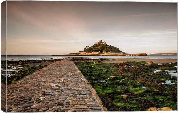  Early Light at St Michael's Mount Canvas Print by Bob Small