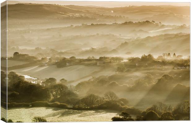  Dorset Sunrise Canvas Print by Bob Small