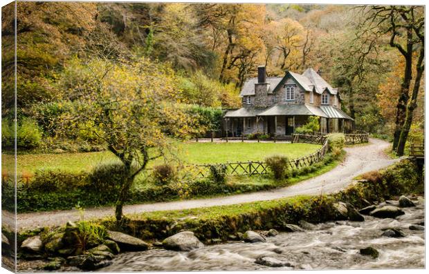 Watersmeet House Canvas Print by Bob Small