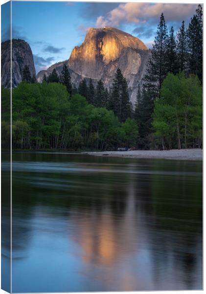 Half Dome at Sunset Canvas Print by Bob Small