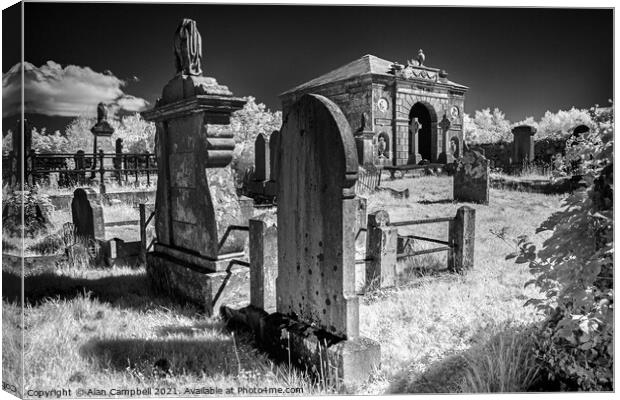 The Old Graveyard Canvas Print by Alan Campbell