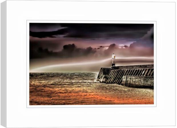 Porthcawl lighthouse Canvas Print by paul holt