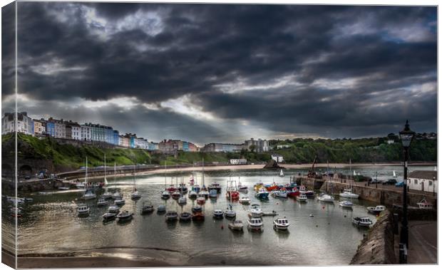 Tenby Harbour  Canvas Print by paul holt