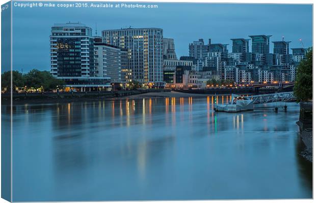  mi6 on the thames Canvas Print by mike cooper