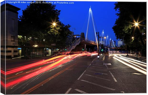  golden jubilee lights Canvas Print by mike cooper