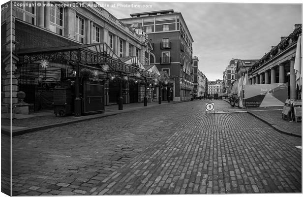  covent garden is still asleep Canvas Print by mike cooper