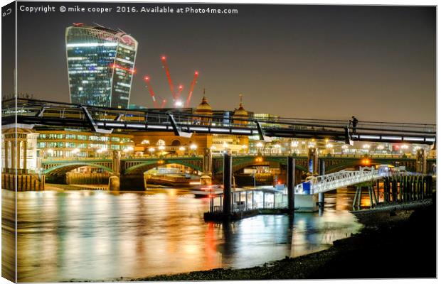 low tide on the south bank Canvas Print by mike cooper