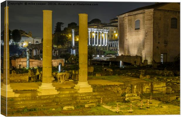 The Roman Forum Canvas Print by mike cooper
