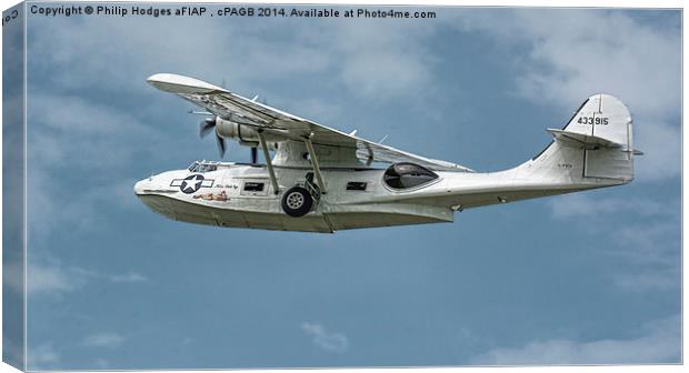  Consolidated Catalina PBY-5A Canvas Print by Philip Hodges aFIAP ,