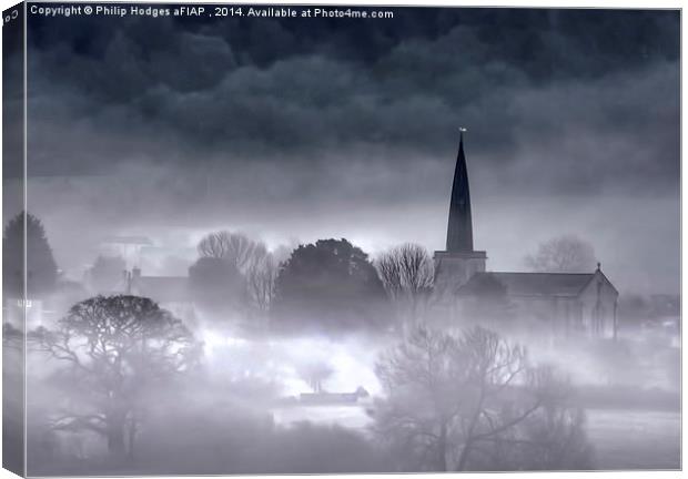  Misty Morning Canvas Print by Philip Hodges aFIAP ,