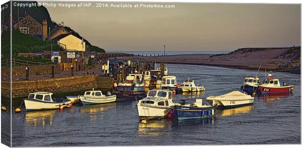 Sundown at Axmouth  Canvas Print by Philip Hodges aFIAP ,