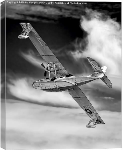   Consolidated Catalina PBY-5A Canvas Print by Philip Hodges aFIAP ,