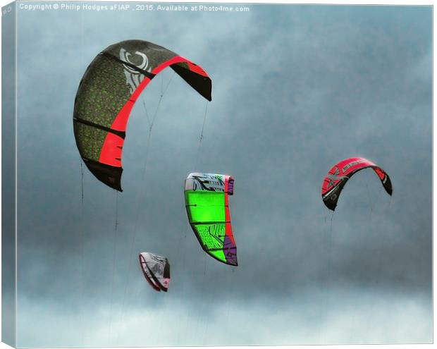  Kites Canvas Print by Philip Hodges aFIAP ,