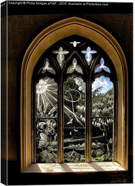 Church Window  Canvas Print by Philip Hodges aFIAP ,